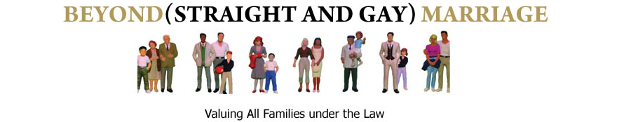 Beyond Straight and Gay Marriage | Valuing All Families Under The Law | Logo